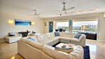 Livingroom with marina and oceanview